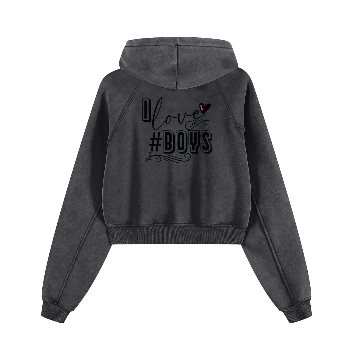 PRE-SALE LIMITED EDITION Boys Snow Washed Cropped Hoodie